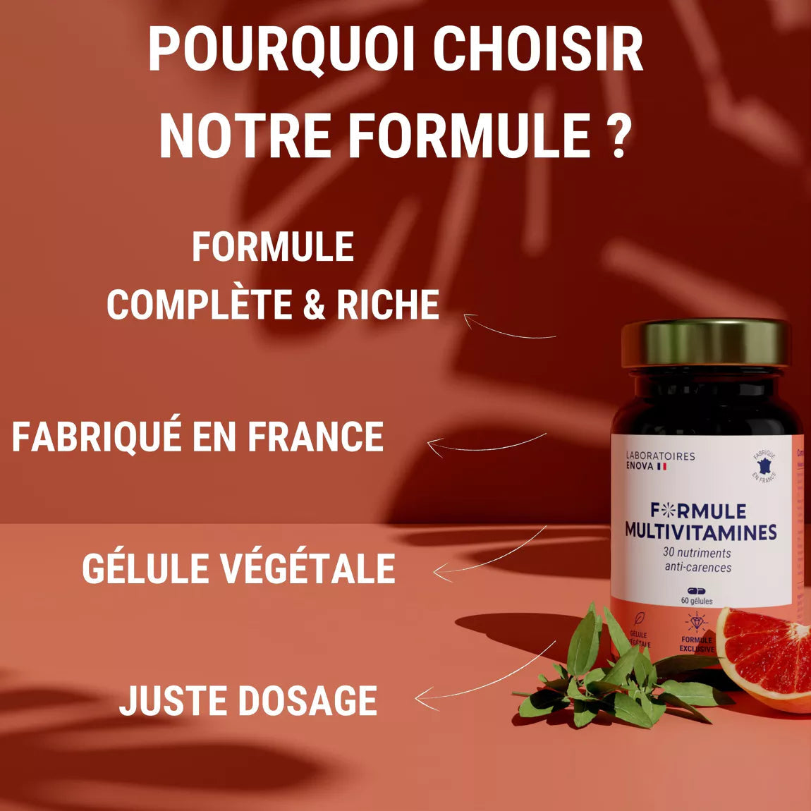 Formule Multivitamines avec Trente Nutriments